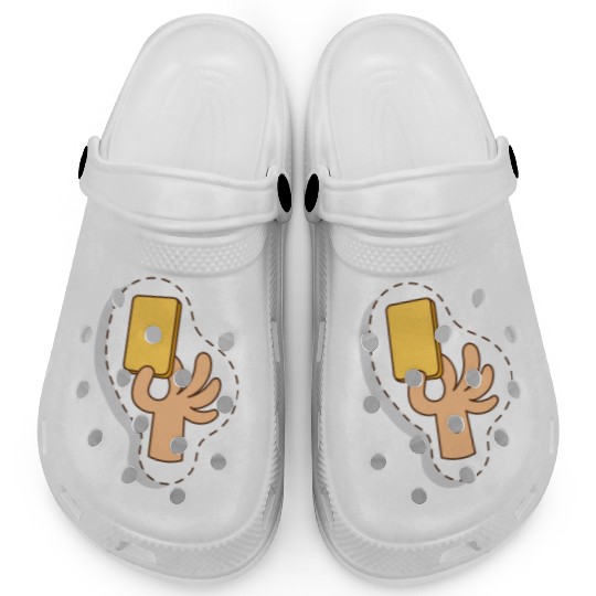 Football referee yellow card Clogs