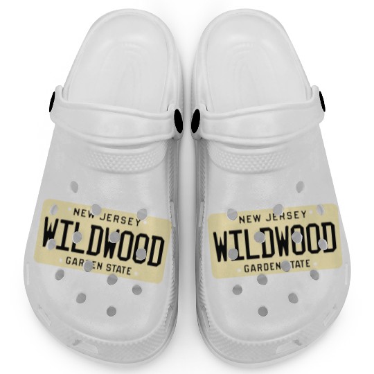 Wildwood New Jersey License Plate Clogs