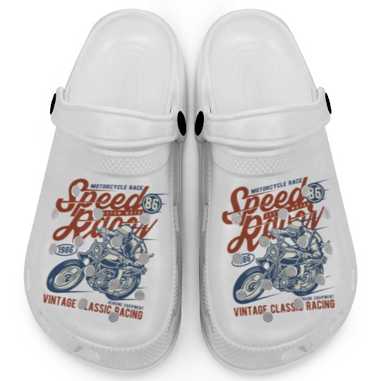 Speed Racer Vintage Classic Racing Clogs