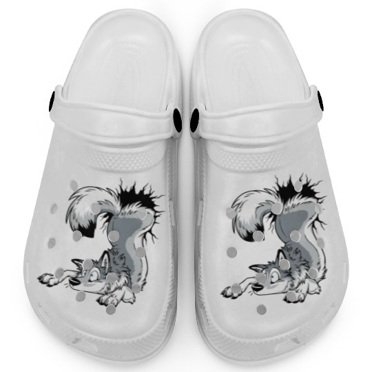 UN-STUCK Grey Husky Clogs