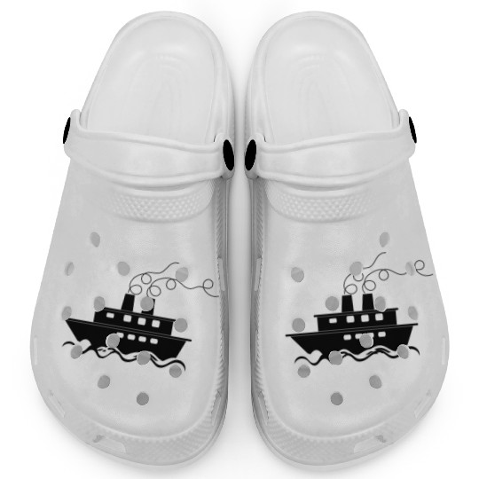 ship boat canoe sailboat submarine yacht anchor136 Clogs