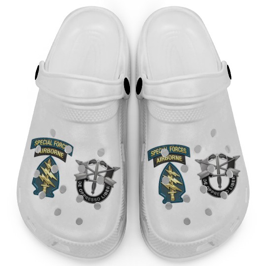 U S Army Special Forces Green Berets SSI DUI Clogs