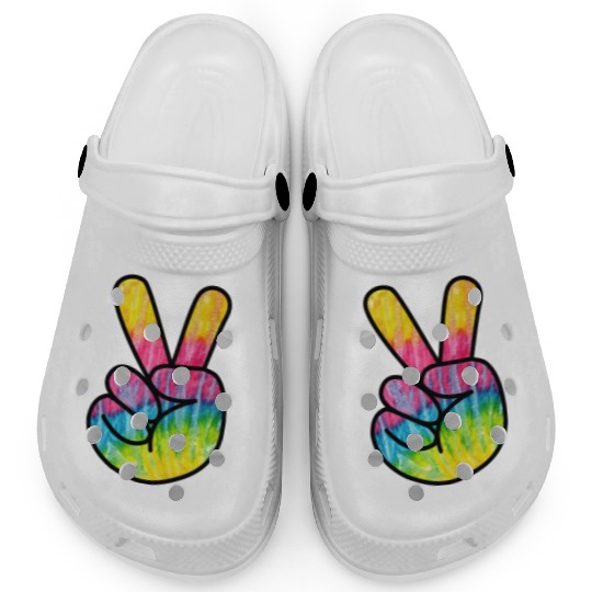 weltfrieden auf erden world peace on earth love170 Clogs