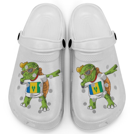 Saint Vincent and the Grenadines Dabbing Turtle Clogs