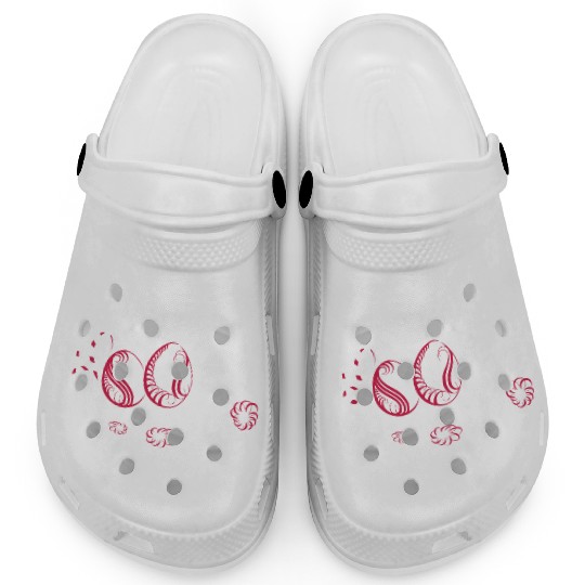 Calligraphy Easter Design with eggs and flowers. Clogs