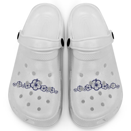 Hawaiian Hibiscus Flowers - Surfing Style Clogs