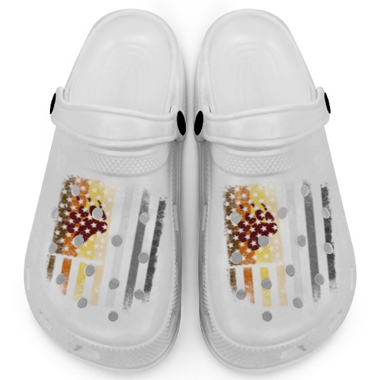 LGBT Gay Bears Pride Flag US Flag Clogs