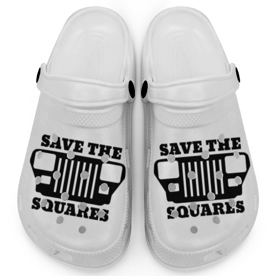 Save the Squares Jeep Clogs