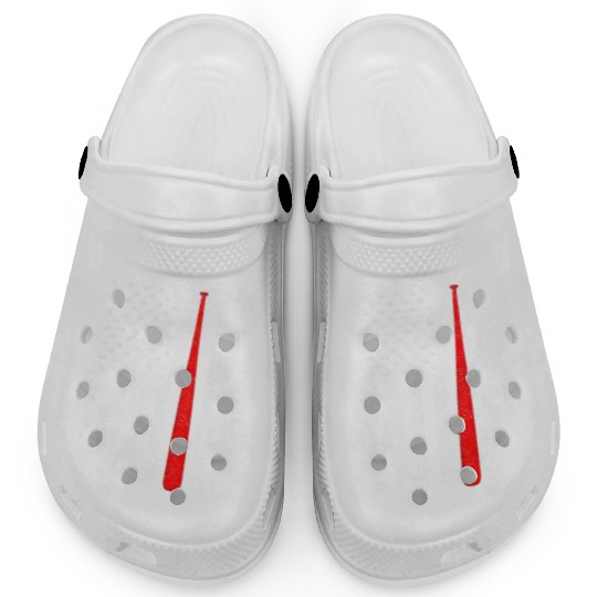 Baseball Pitcher Batter American Flag 4th of July Clogs