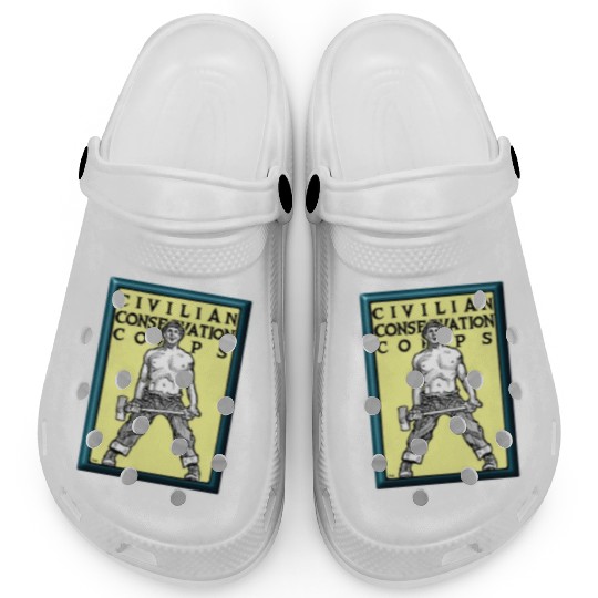 Civilian Conservation Corps Clogs Woodman ship 1940s CCC Gift Clogs