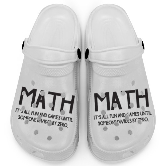 Funny Math Division College Math Clogs