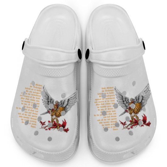 Saint Michael Clogs for men prayer catholic church