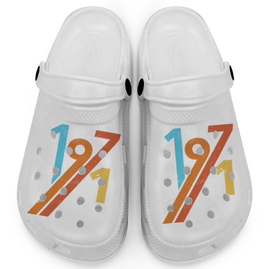 1971 vintage retro birthday Clogs