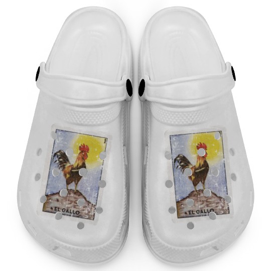 El Gallo Mexican Loteria Bingo Card Clogs