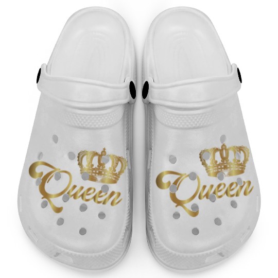Crown Crowns King Queen JGA Wedding Bride Groom Pr Clogs