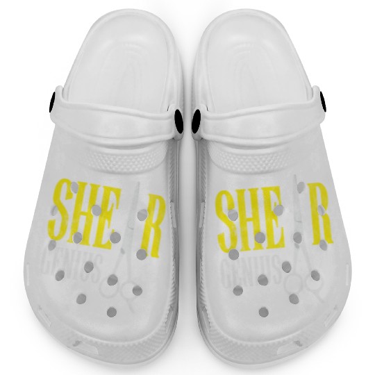 Shear Genius Hairstylist Worker gift Clogs