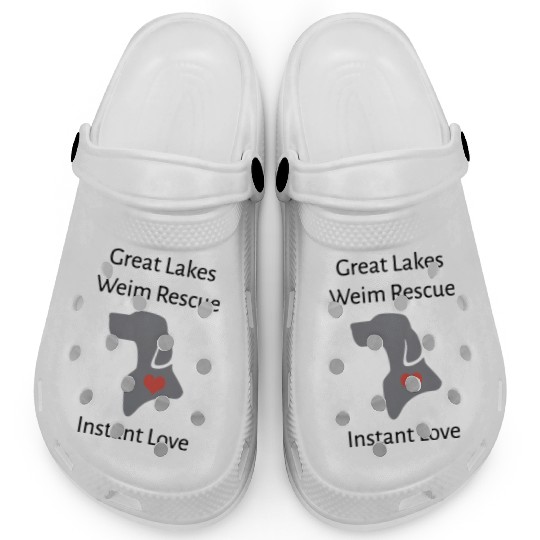 great lakes weim rescue instant love dog Clogs