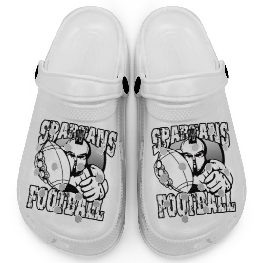 Spartans Football Homecoming Sports School Pride Clogs