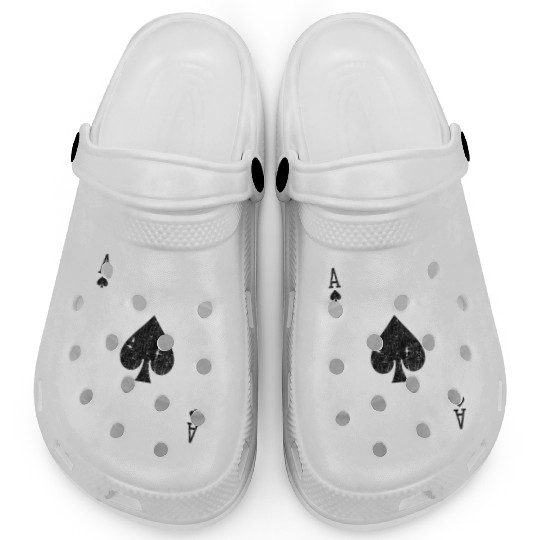 ace of spades playing card Clogs