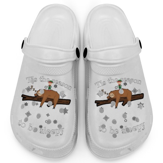 Sloth Late Sleepers Christmas Sleep Sleepy Lazy Clogs