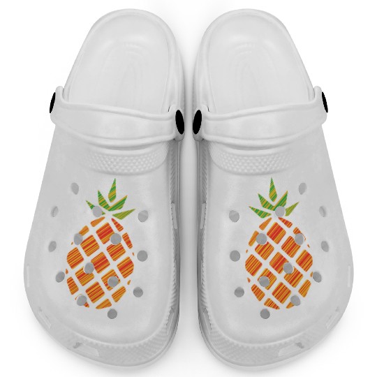 pineapple striped Clogs