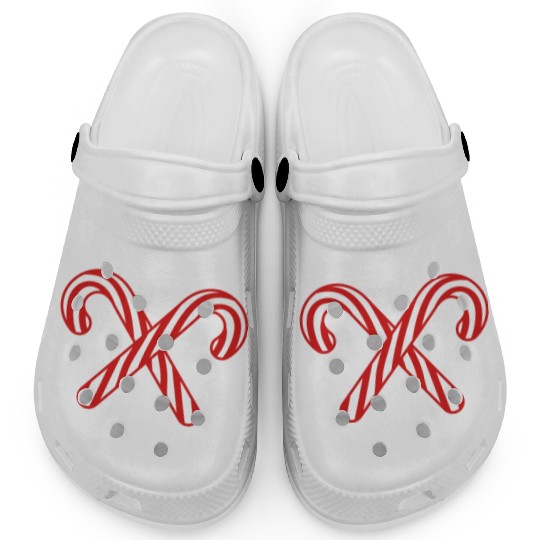 cross 2 candy cane x delicious candy sugar sweet h Clogs