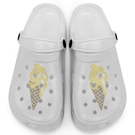I Scream Ice Funny Clogs