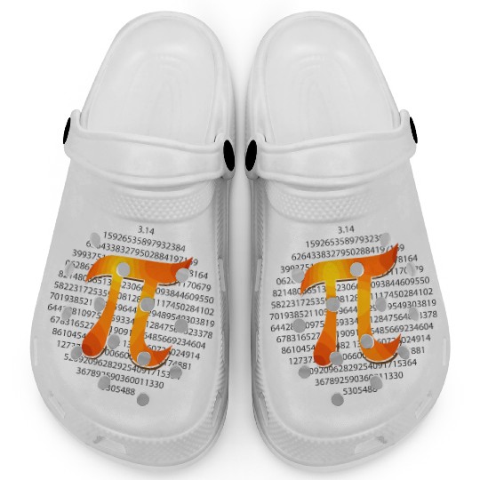 Math Symbols pi Circle π 3.14 - Gift Idea Clogs