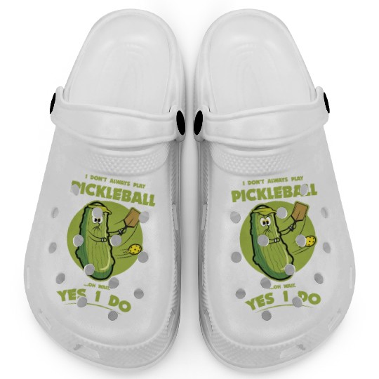 Pickle Pickleball Play - Funny Player Pickle Ball Clogs