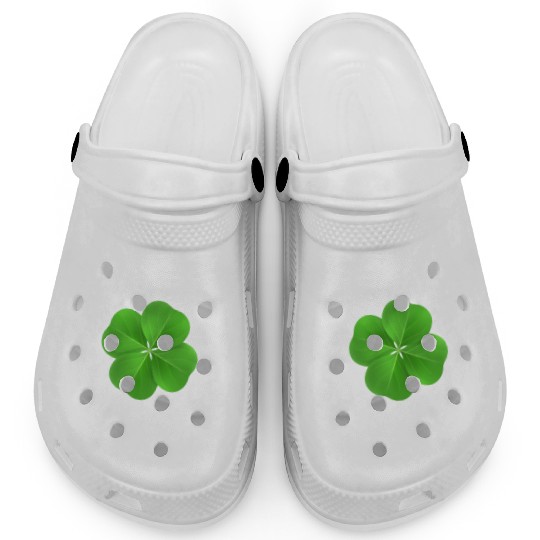 Green Irish Shamrock Clogs St Patricks Day