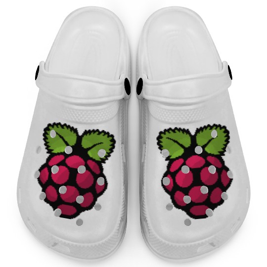 Raspberry Pi Pixel Logo Clogs