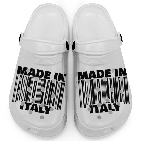 Italian Italy Italia Pride gift barcode made in Clogs