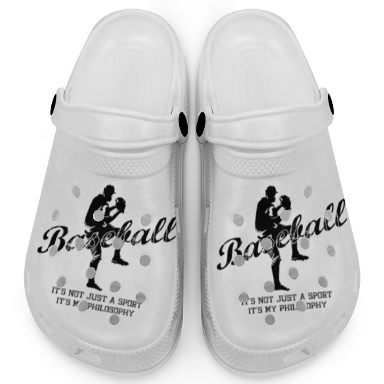 Baseball Pitcher Sayings Clogs