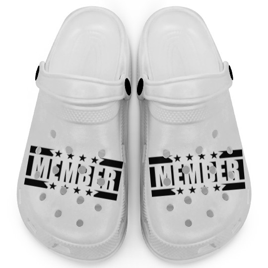 team stars logo member team crew friends party cel Clogs