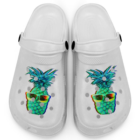 EDM Pineapple EDM Trippy Neon Rave Clogs