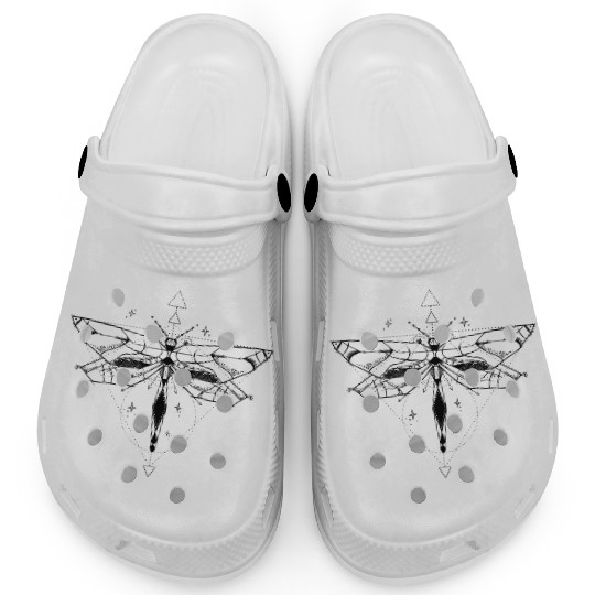 Dragonfly Geometric - Geometry - Triangle Clogs