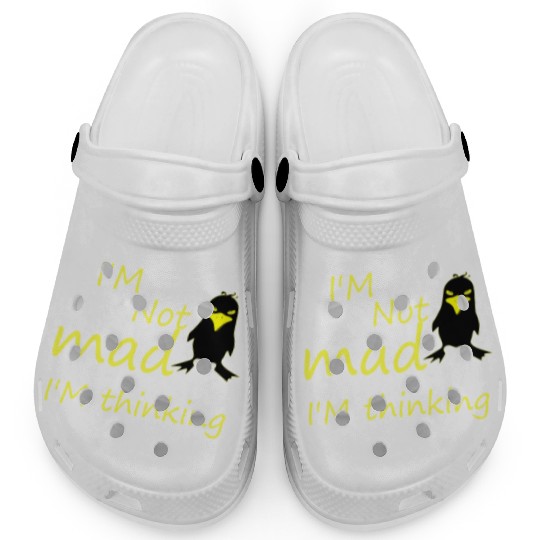 I'm Not Mad I'm Thinking Cute Angry Bird Clogs