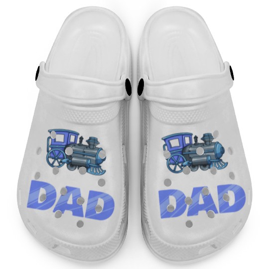 Railroad Train Lovers Dad Father's Day Gift Clogs