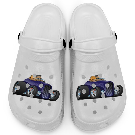 Highboy hot rod deep purple roadster Clogs