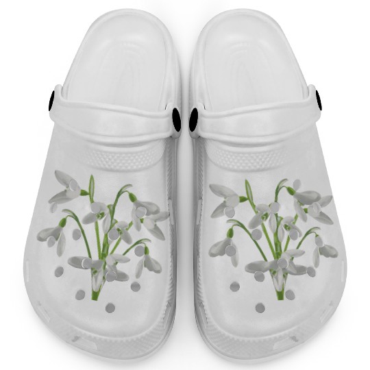 Flower Spring Snowdrop White - Gift Idea Clogs