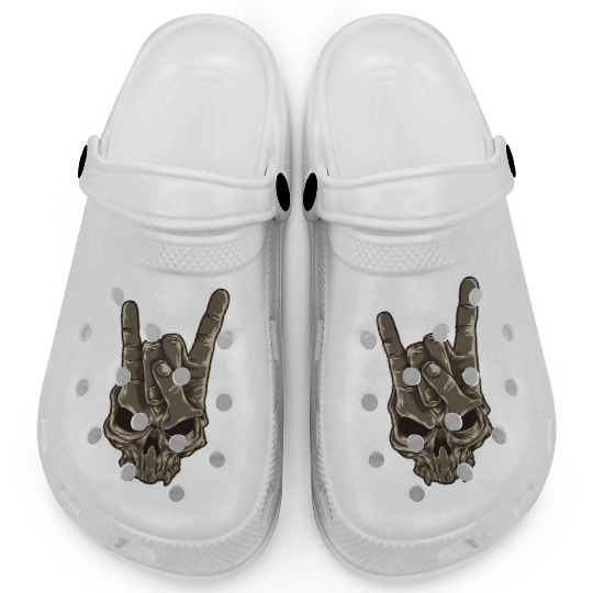 Devil Horns Sign | Heavy Metal Hand Gesture Music Clogs