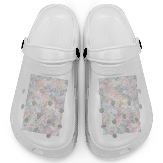 Multicolor Pastel Rainbow Marble Pattern Clogs