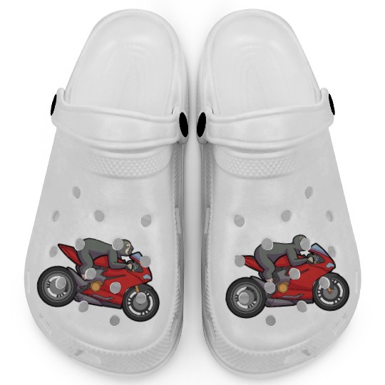 Sloth Racing Team Biker Motorcycle Gift Clogs