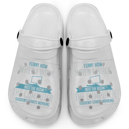 Funny Computer Geek Clogs: Tech Support I Software