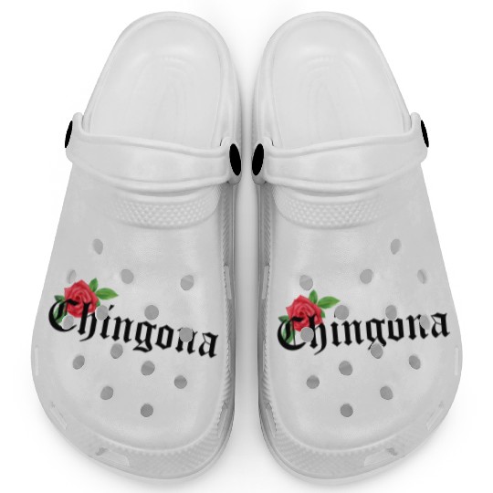 chingona Mexican Quotes Clogs
