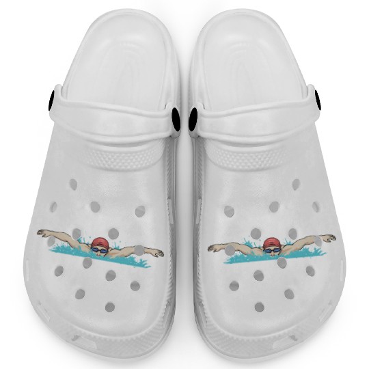 Swim Coach Funny Swimming Team Workout Gift Clogs