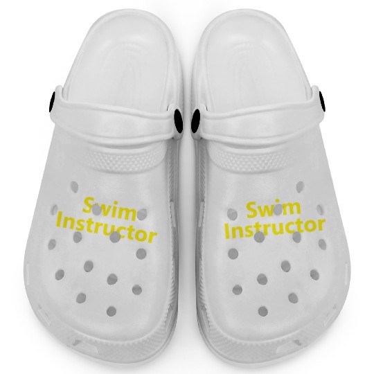 Funny Swim Instructor Teacher Coach Job Career Clogs