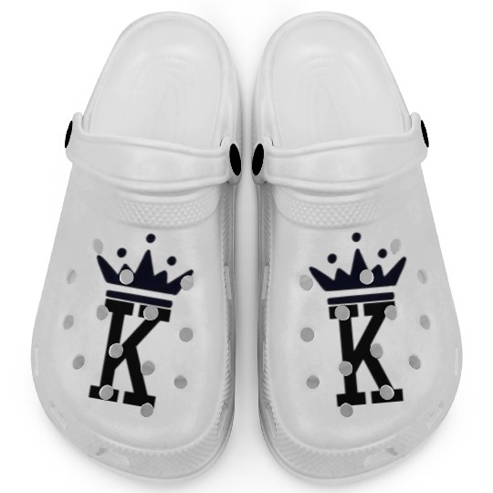 K and Crown Black King Clogs