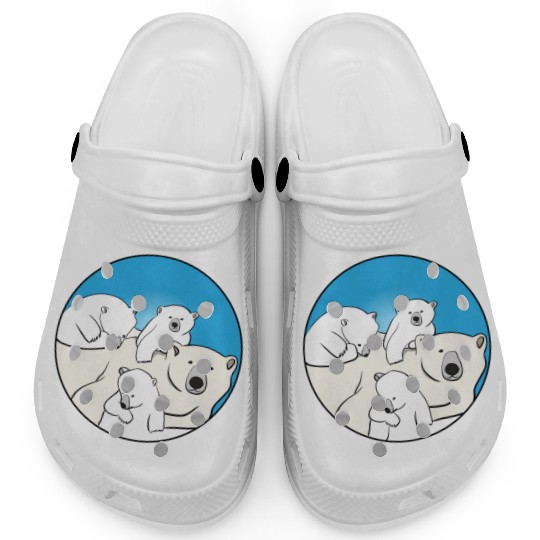 The polar bear family Clogs