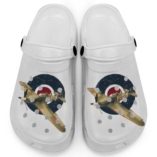 Hawker Hurricane RAF WW2 Fighter Plane Clogs